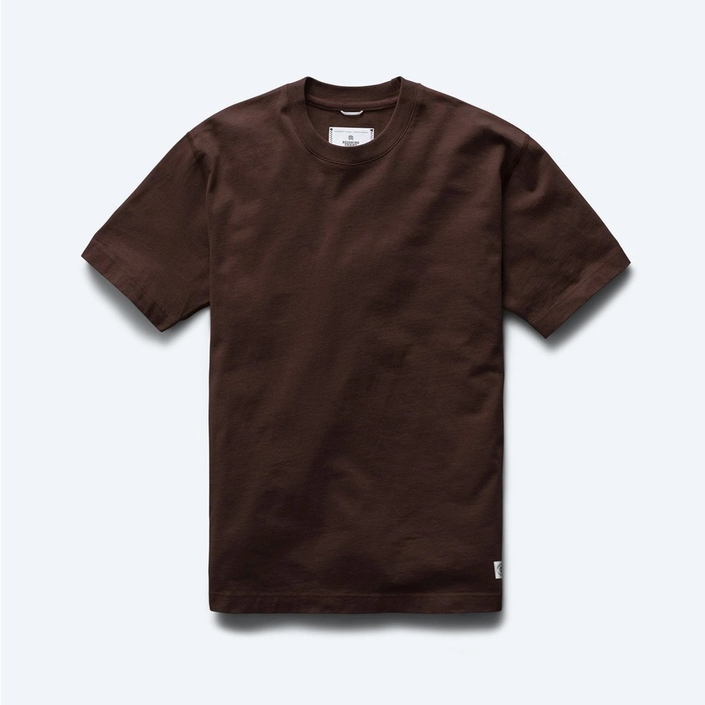 Reigning Champ Midweight Jersey Classic Men's T-Shirt Brown size Medium
